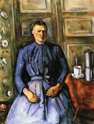 Paul Cezanne Woman with Coffee Pot